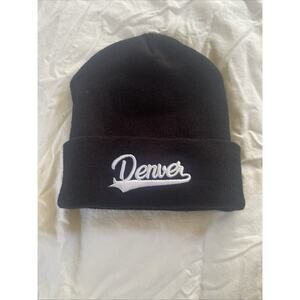 Black Denver Beanie Hat Adult One Size